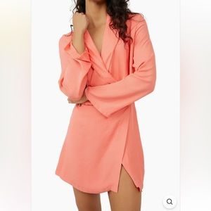 Free People long sleeve wrap Mini Dress